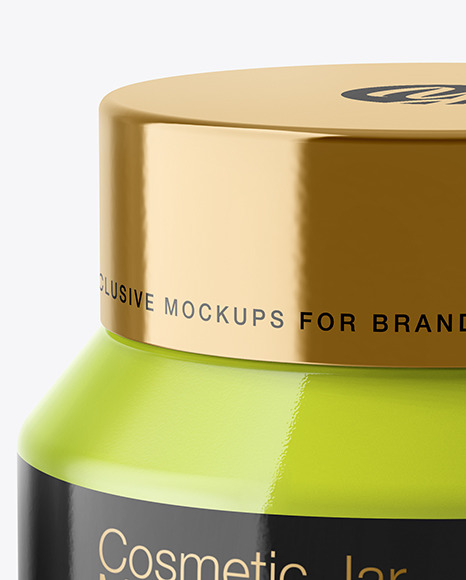 Cosmetic Jar Mockup PSD #7