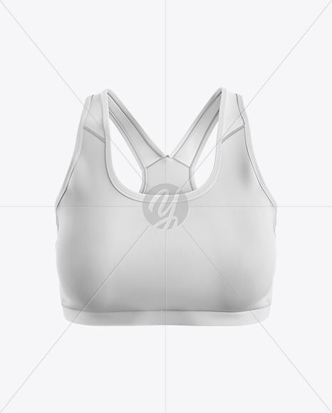 Sports Bra Mockup Back View In Apparel Mockups On Yellow Images Object Mockups