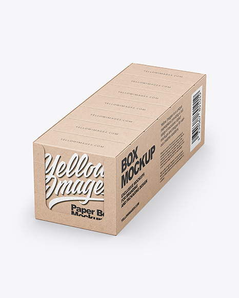 Download Kraft Box With Boxes Mockup In Box Mockups On Yellow Images Object Mockups