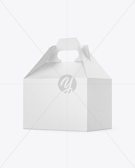 Download Kraft Paper Box with Handle in Box Mockups on Yellow Images Object Mockups