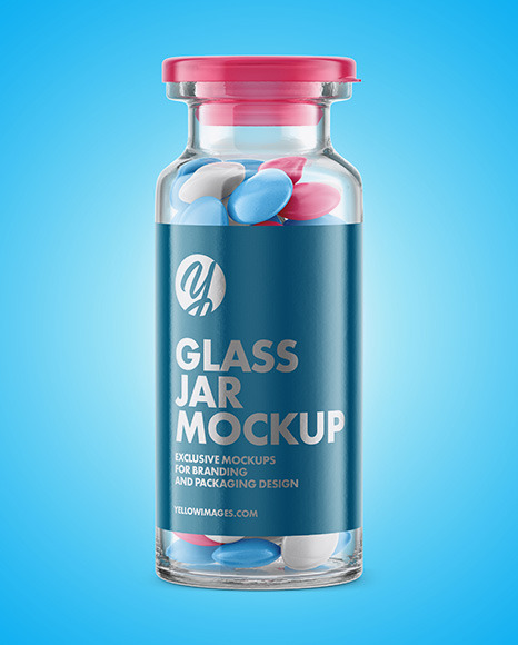 Download Glass Jar With Tablets Mockup In Jar Mockups On Yellow Images Object Mockups Yellowimages Mockups