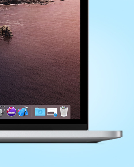 Silver MacBook Pro Mockup