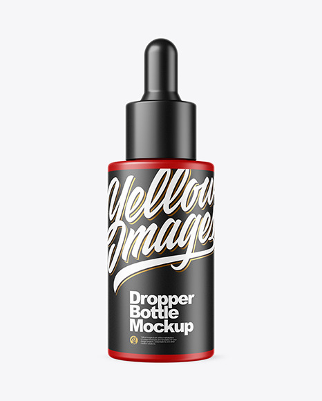 Matte Dropper Bottle Mockup PSD #2