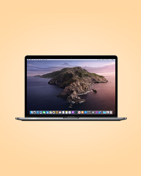 Space Gray MacBook Pro Mockup PSD #2