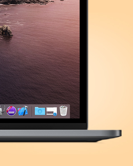 Space Gray MacBook Pro Mockup PSD #6