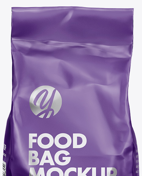 Matte Food Bag Mockup   Front View PSD #3