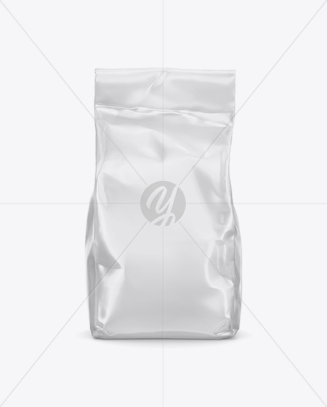 Download Glossy Food Bag Mockup Halfside View In Bag Sack Mockups On Yellow Images Object Mockups PSD Mockup Templates