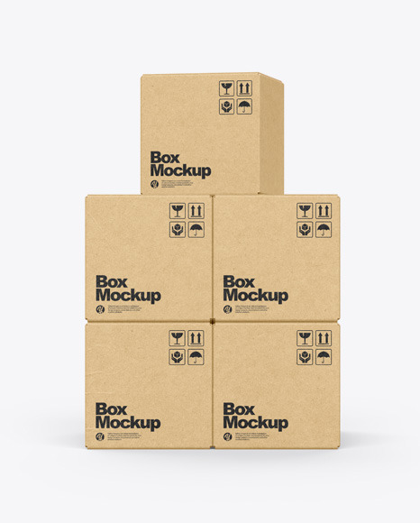 Kraft Boxes Mockup