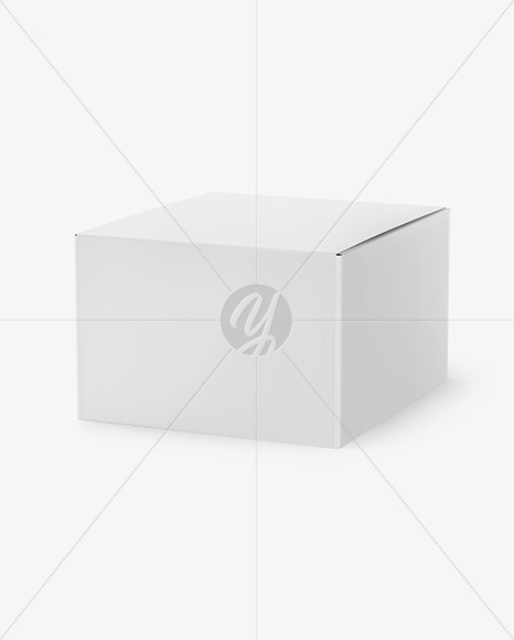 Download Glossy Paper Box Mockup In Box Mockups On Yellow Images Object Mockups PSD Mockup Templates