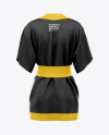 Download Women S Short Kimono Mockup In Apparel Mockups On Yellow Images Object Mockups