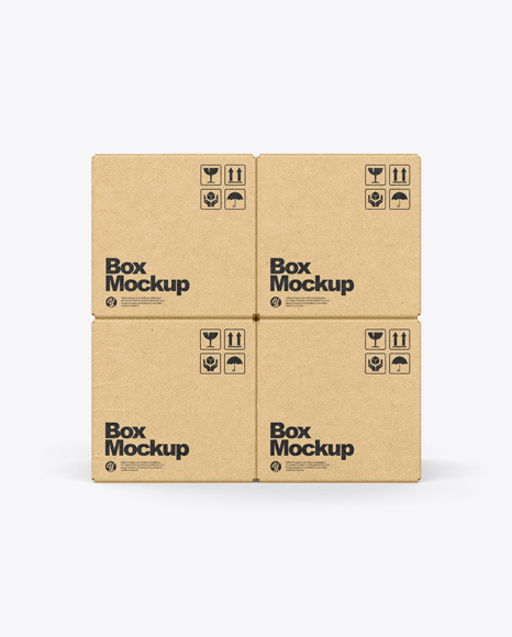 Kraft Boxes Mockup