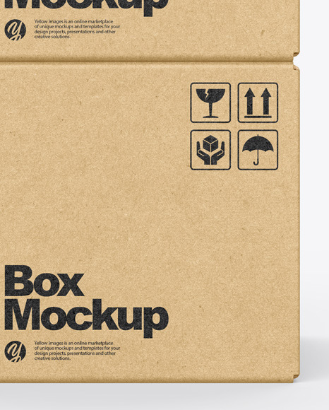 Kraft Boxes Mockup PSD #4