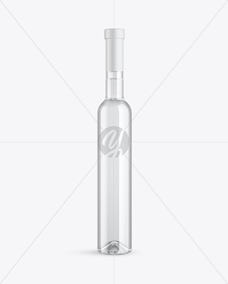 Clear Glass Grappa Bottle Mockup