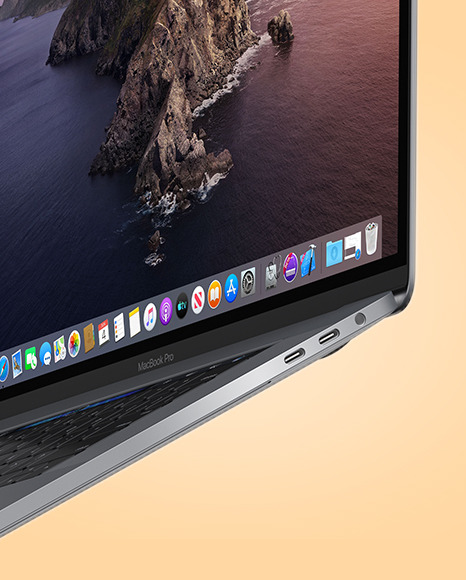 Space Gray MacBook Pro Mockup