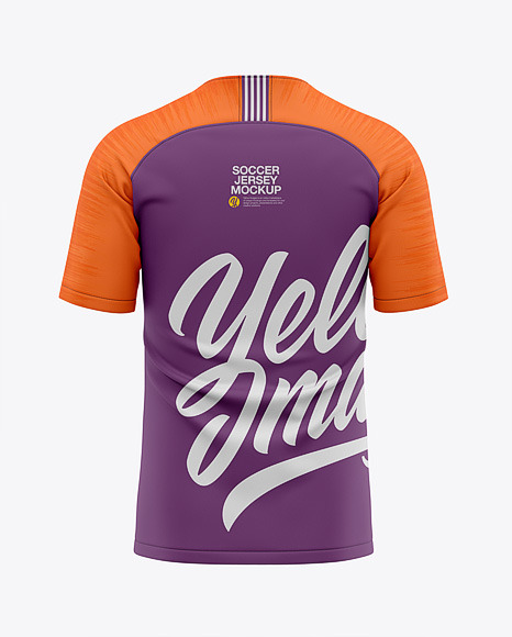 Download Men's Soccer Raglan Jersey Mockup - Back View - Football ...