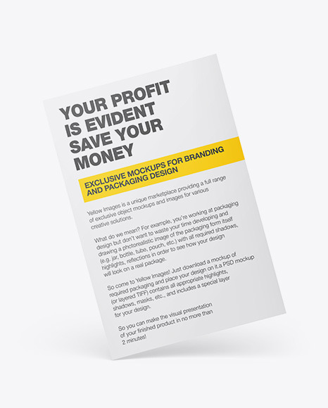 Download A4 Booklet Psd Mockup Yellowimages