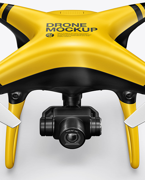 Drone Mockup in Object Mockups on Yellow Images Object Mockups