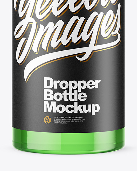 Glass Dropper Bottle Mockup PSD #5