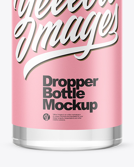 Glass Dropper Bottle Mockup PSD #6