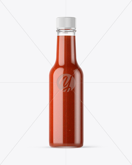 Download Red Hot Sauce Bottle Mockup In Bottle Mockups On Yellow Images Object Mockups