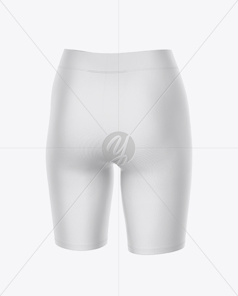 Women's Leggings Shorts - Back Half Side View