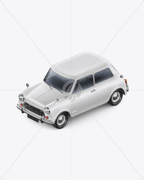 Download Retro Soupe Car Back View In Vehicle Mockups On Yellow Images Object Mockups PSD Mockup Templates