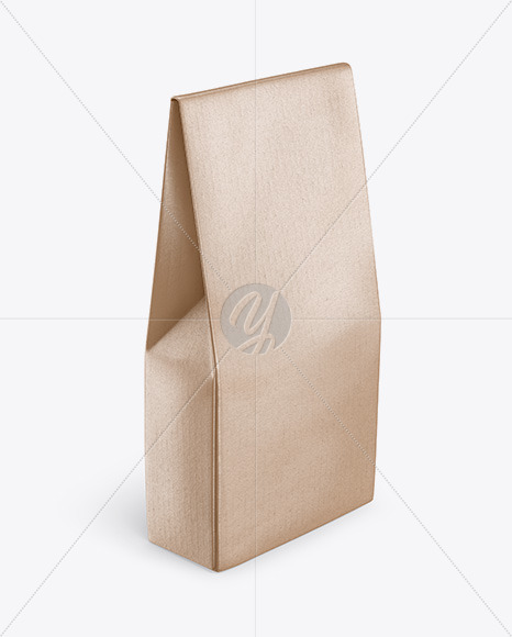 Download Kraft Glossy Bag Mockup Half Side View In Bag Sack Mockups On Yellow Images Object Mockups Yellowimages Mockups