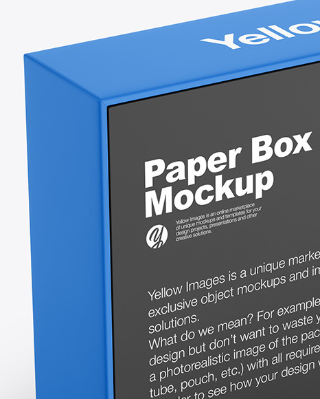 Download Paper Box Mockup In Box Mockups On Yellow Images Object Mockups PSD Mockup Templates