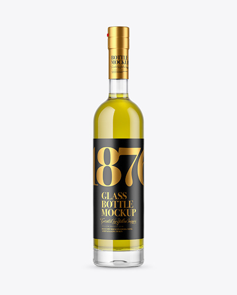 Download Matte Olive Oil Bottle Mockup