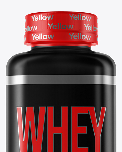 Matte Plastic Jar Mockup PSD #2