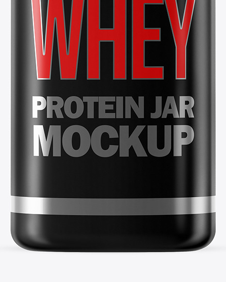 Matte Plastic Jar Mockup PSD #1