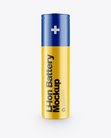 Download Li Ion Battery Mockup In Object Mockups On Yellow Images Object Mockups PSD Mockup Templates