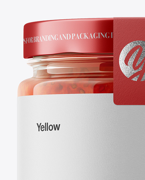 Download Download Jam Jar Half Side View Psd Mockup Yellowimages PSD Mockup Templates