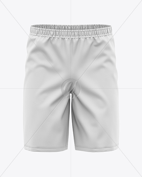 Download Men S Woven Shorts Front View In Apparel Mockups On Yellow Images Object Mockups