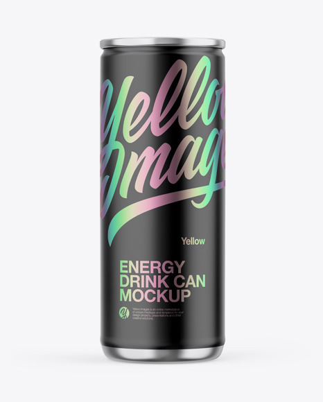 Metallic Can W  Matte Finish Mockup PSD #3