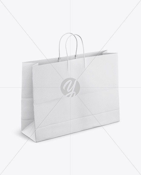 Download Paper Shopping Bag With Rope Handle Mockup Halfside View In Bag Sack Mockups On Yellow Images Object Mockups Yellowimages Mockups