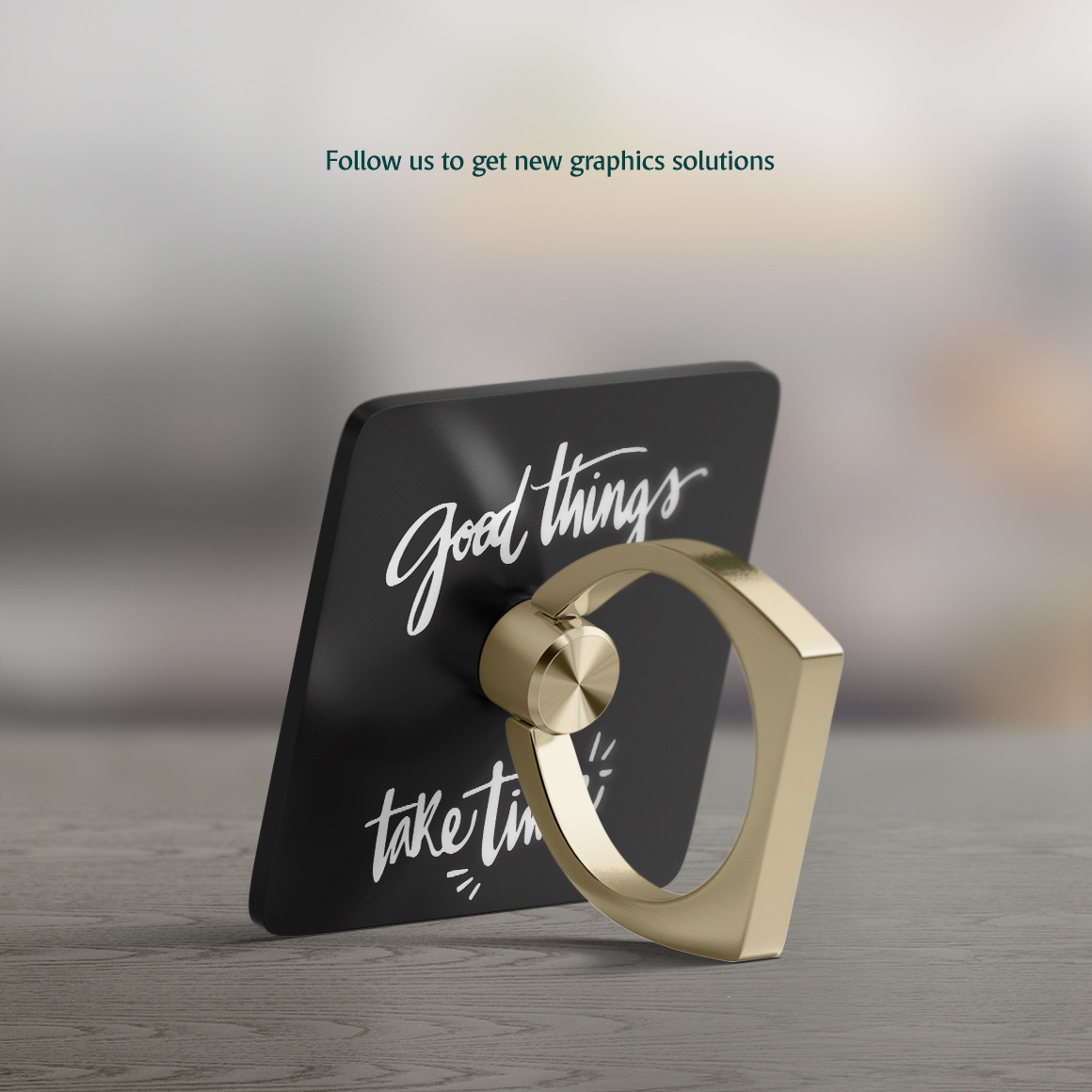 Finger Grip Mockup In Device Mockups On Yellow Images Creative Store