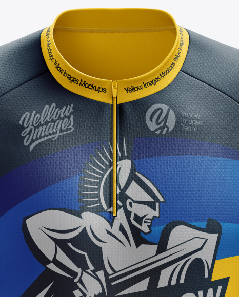 Download Men S Cross Country Jersey Mockup Front View In Apparel Mockups On Yellow Images Object Mockups