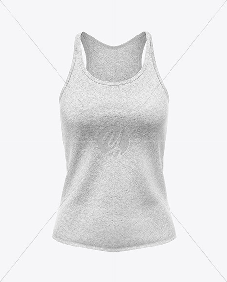 Download Melange Women S Tank Top Mockup In Apparel Mockups On Yellow Images Object Mockups