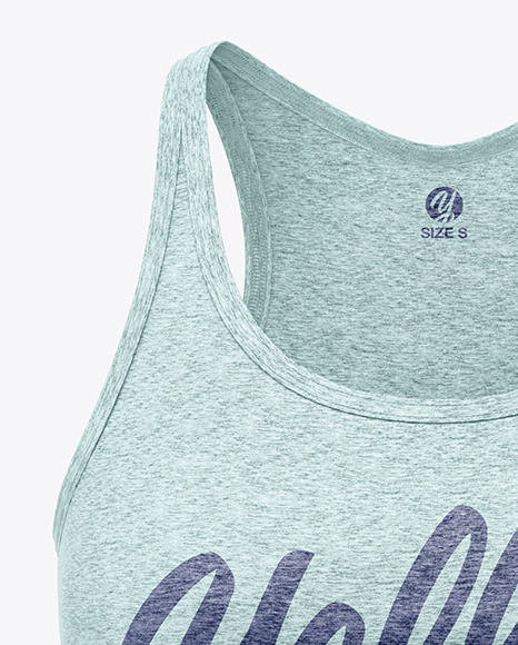 Download Melange Women S Tank Top Mockup In Apparel Mockups On Yellow Images Object Mockups