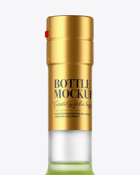 Frosted Glass Liquor Bottle Mockup PSD #2