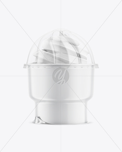 Matte Ice Cream Cup Mockup