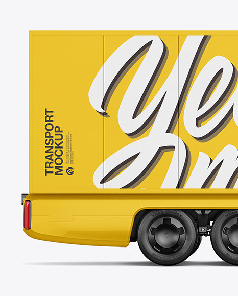 Download Electric Truck Mockup Right Side View In Vehicle Mockups On Yellow Images Object Mockups Yellowimages Mockups