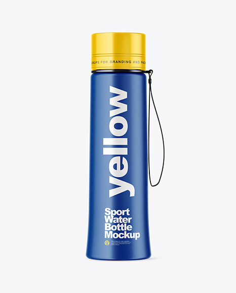 Download Matte Sport Bottle Mockup In Bottle Mockups On Yellow Images Object Mockups