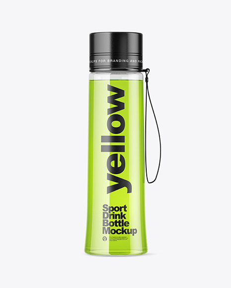 Download Clear Drink Sport Bottle Mockup In Bottle Mockups On Yellow Images Object Mockups Yellowimages Mockups