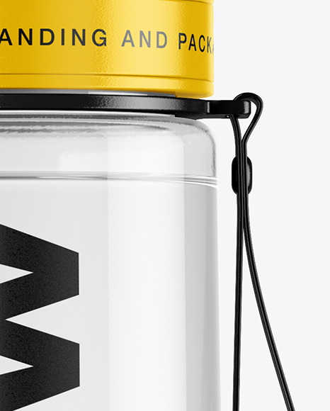 Clear Water Sport Bottle Mockup PSD #6