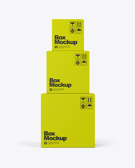 Download Paper Boxes Mockup In Box Mockups On Yellow Images Object Mockups Yellowimages Mockups