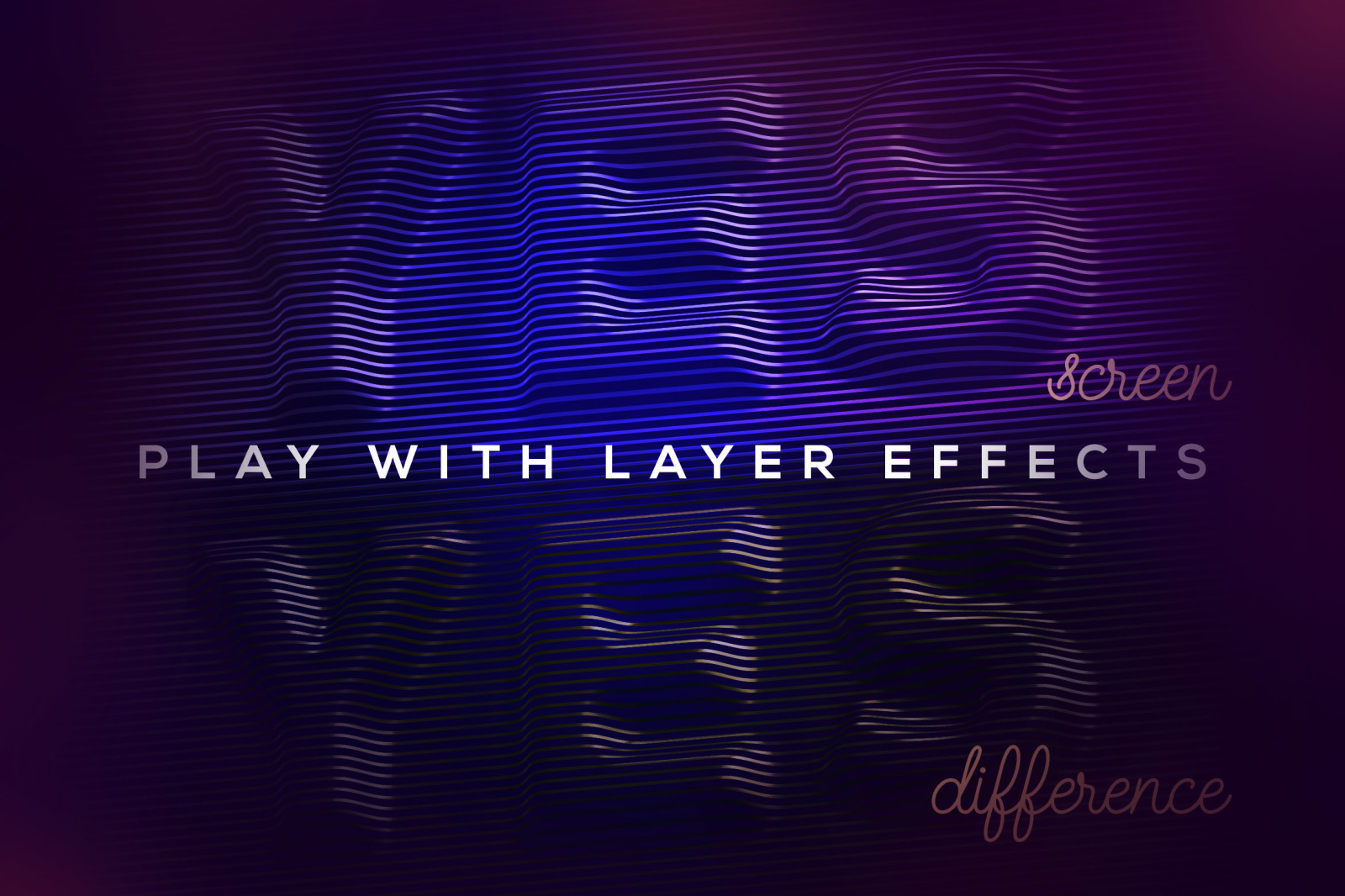Embossed Lines 3D Lerttering