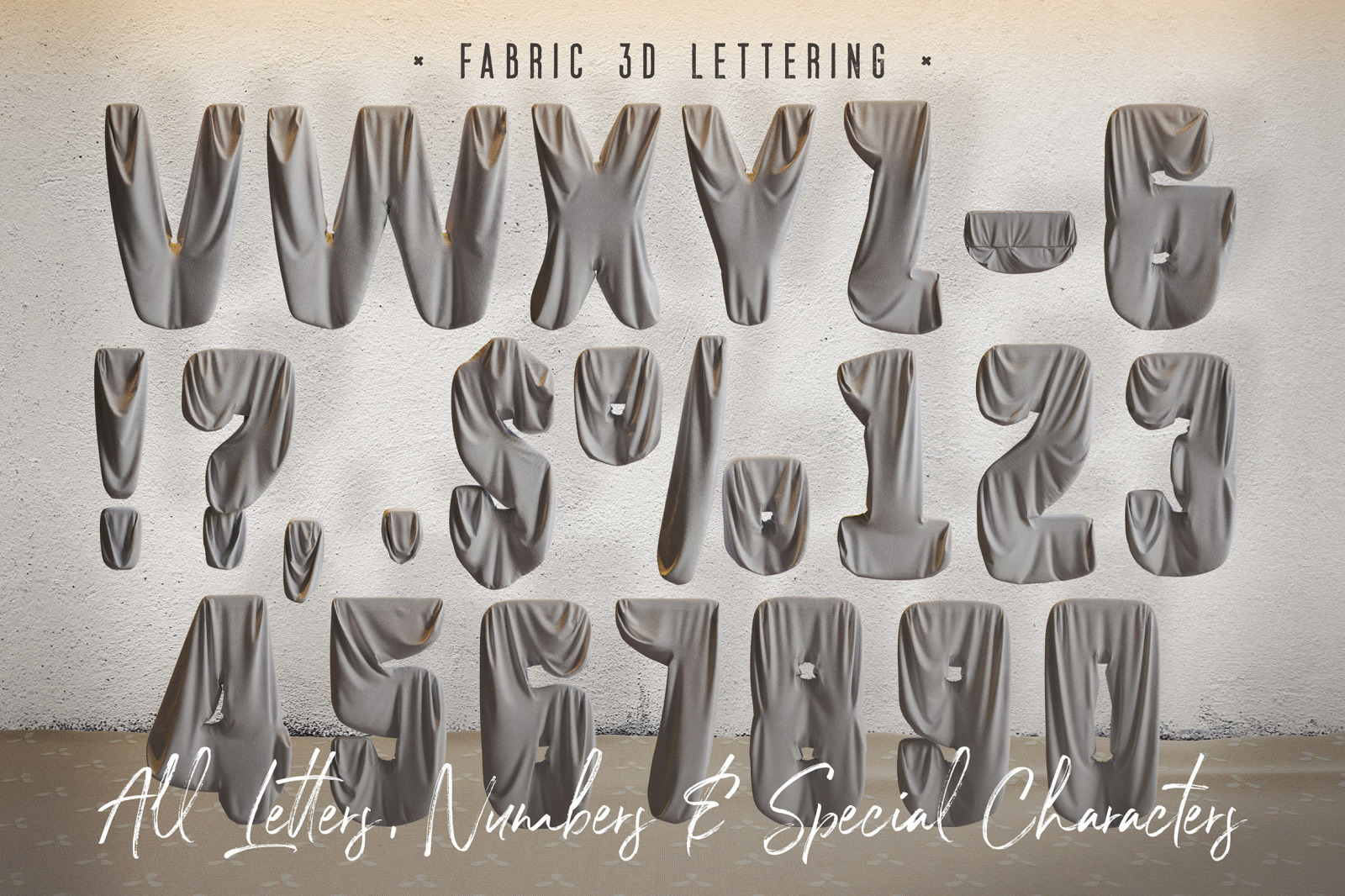 Foil & Fabric Lettering Duo
