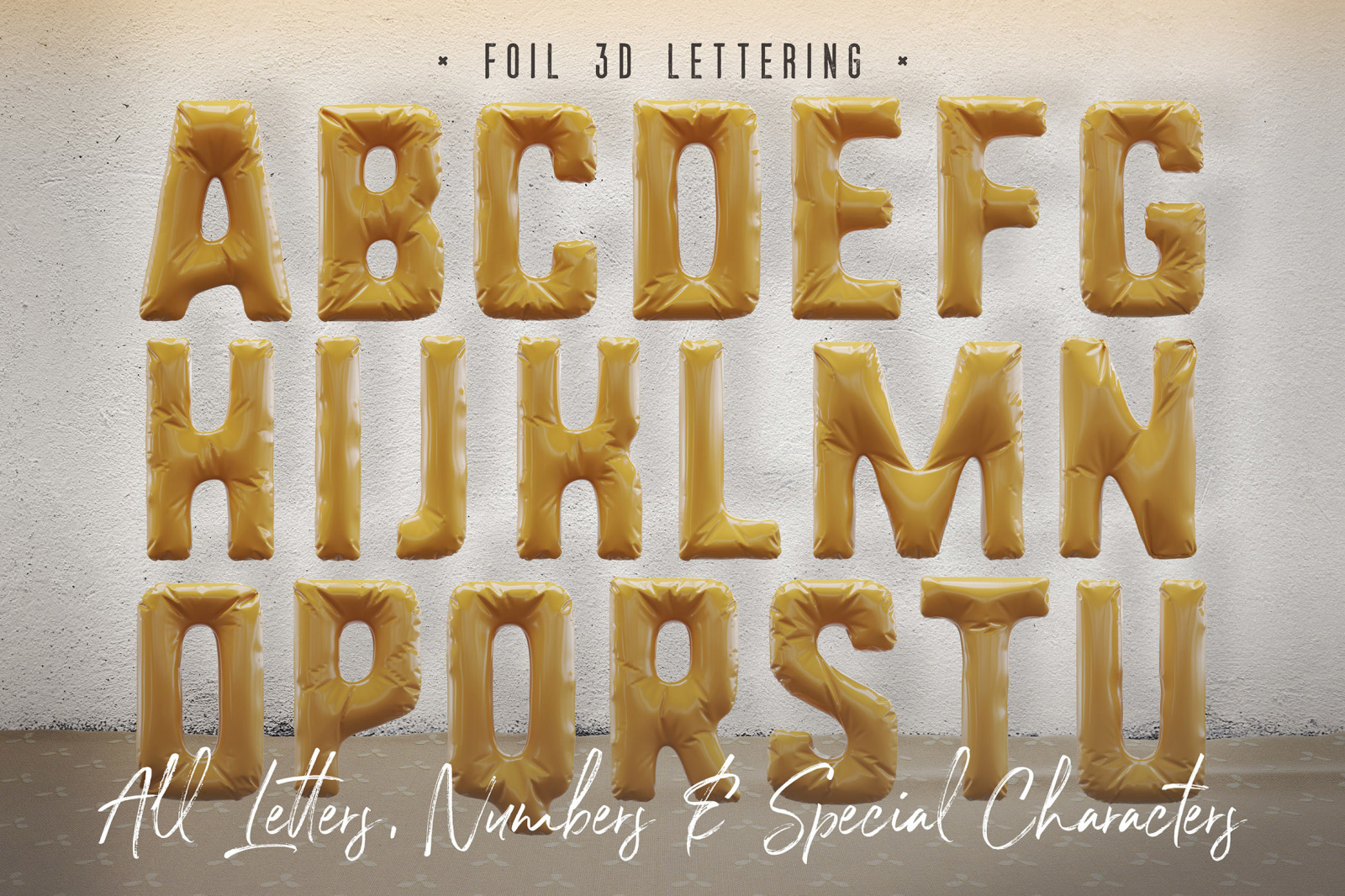 Foil & Fabric Lettering Duo